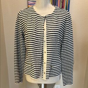 Striped Navy and White Jacket
